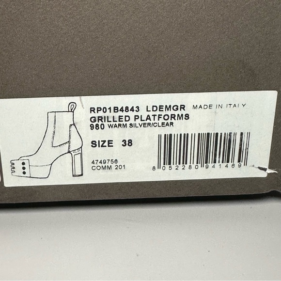 Rick Owens Metallic Ankle Boots - Picture 11 of 14